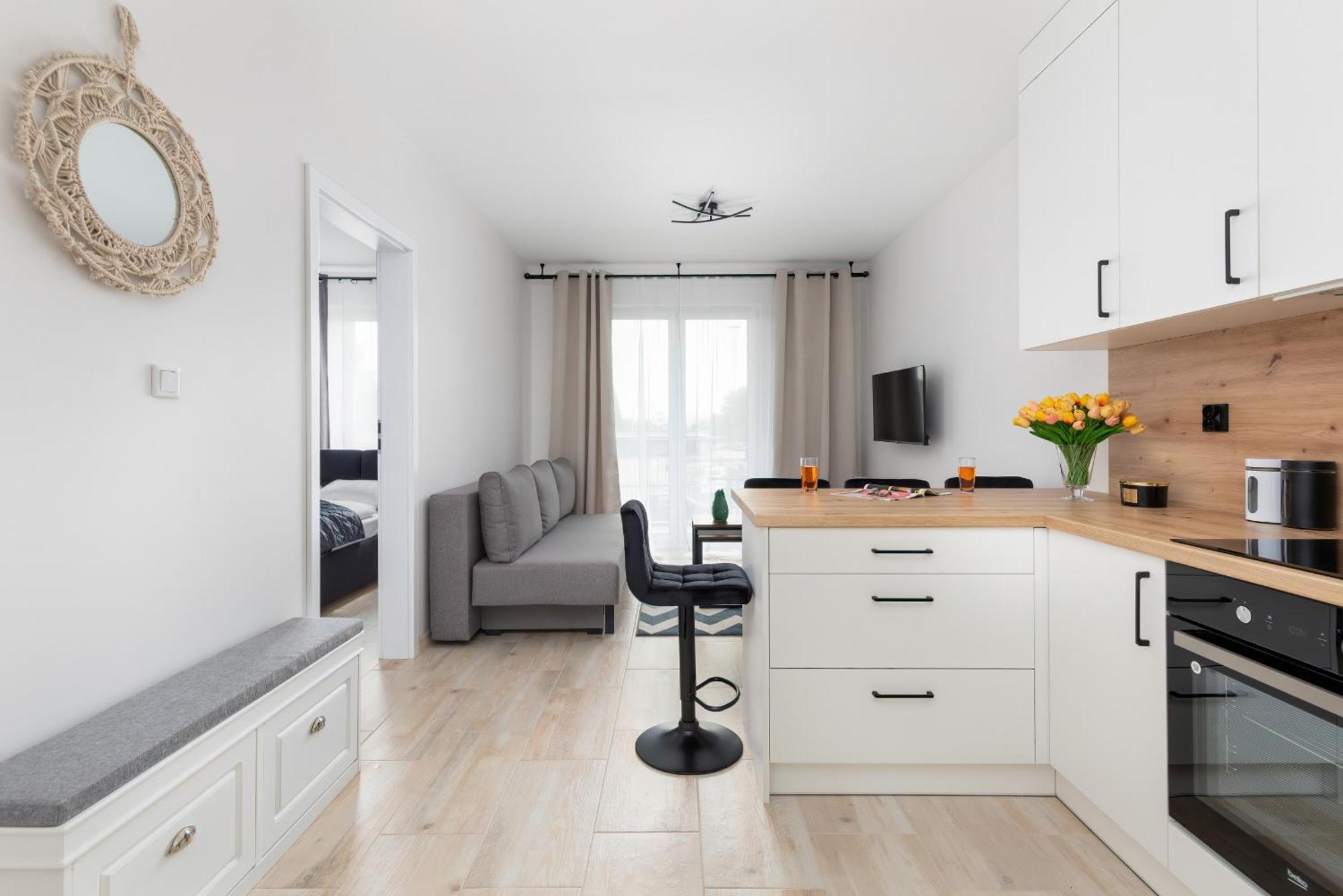 Sunny Apartments With Parking & Balcony Luzycka By Noclegi Renters Свиноуйсьце Экстерьер фото
